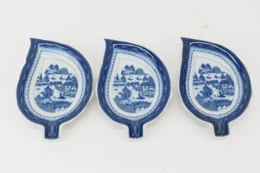 Set of Three Mottahedeh Leaf Form Plates (1 of 4)