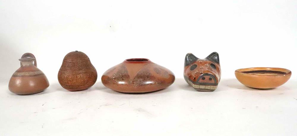 Group of Native American Pottery Table Articles (1 of 8)