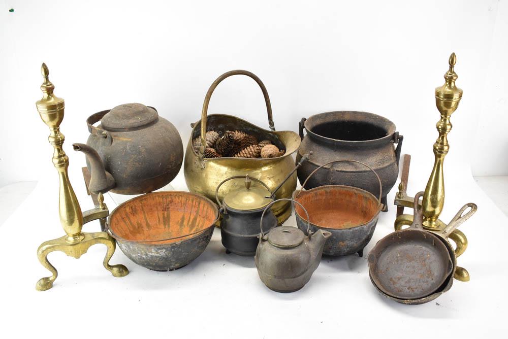 Group of Assorted Iron Cooking and Hearth Tools (1 of 6)