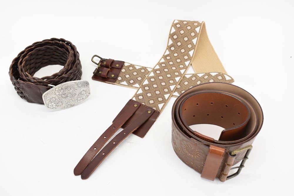 Nine West Wide Leather Belt and Two Wide Belts (1 of 5)