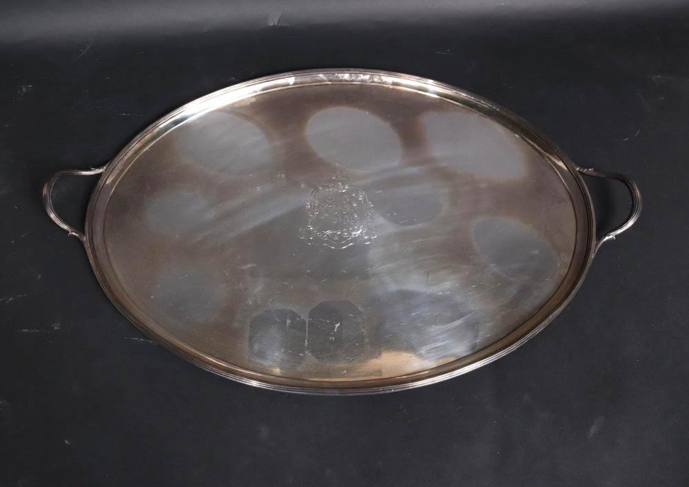 George III Silver Double Handled Tea Tray (1 of 7)