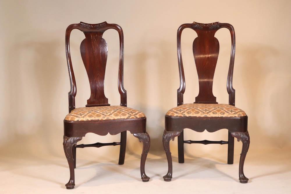 Pair of George II Walnut Side Chairs (1 of 13)