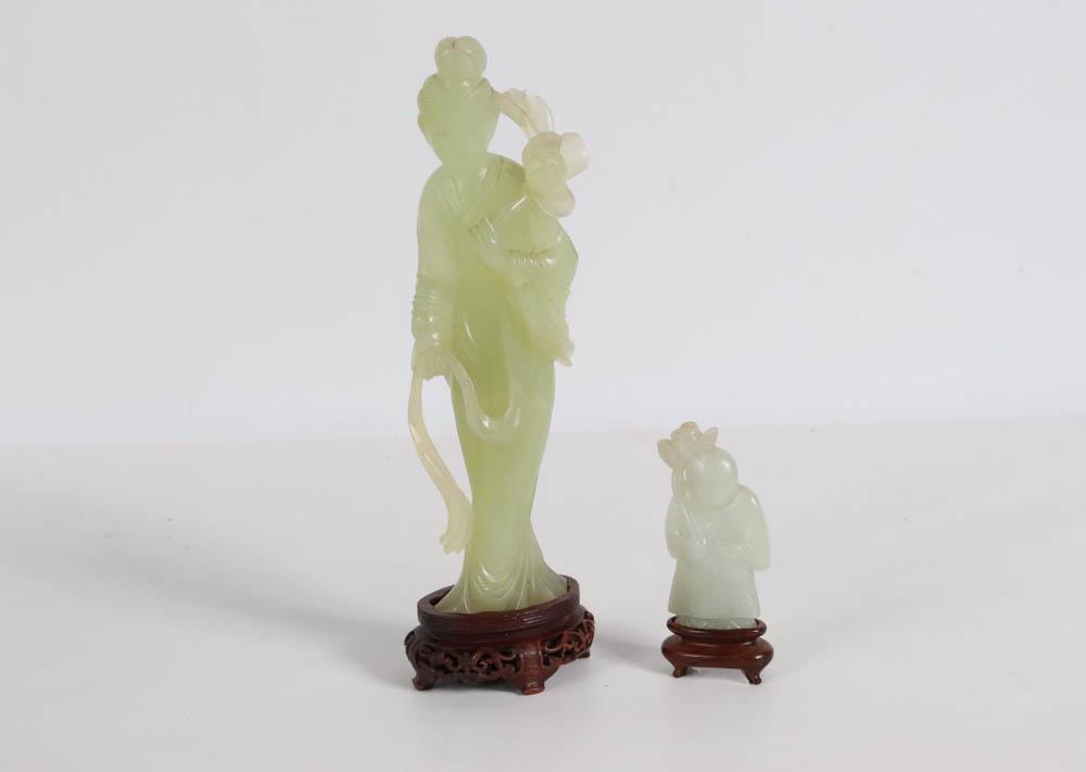 Two Carved Jade Figures (1 of 14)
