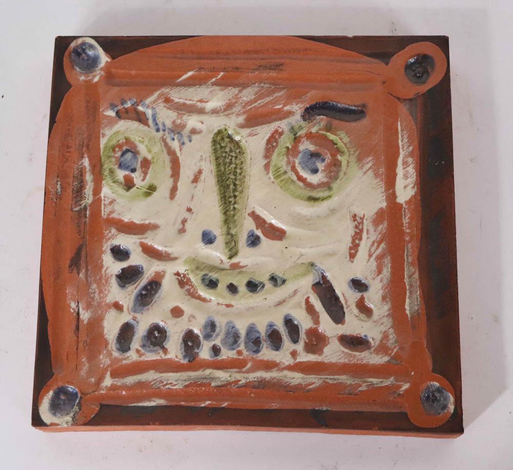 Pablo Picasso, Madoura Red Clay Tile (1 of 9)