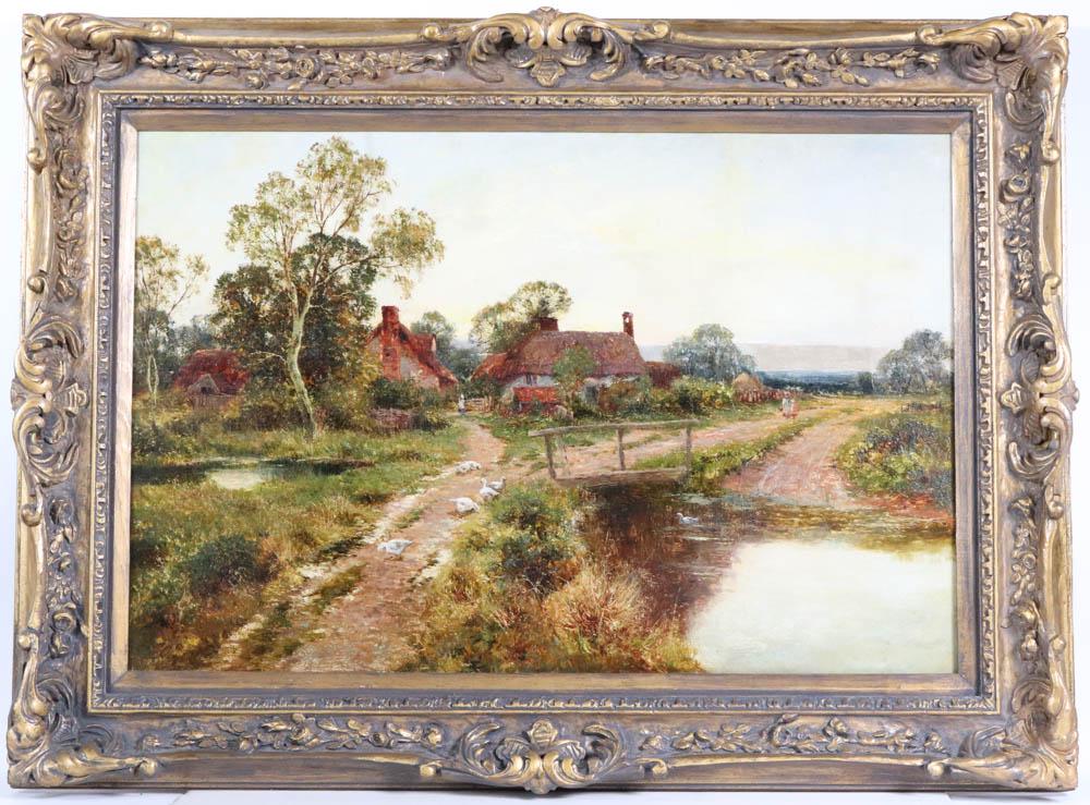 Oil on Canvas, Pastoral Landscape (1 of 15)