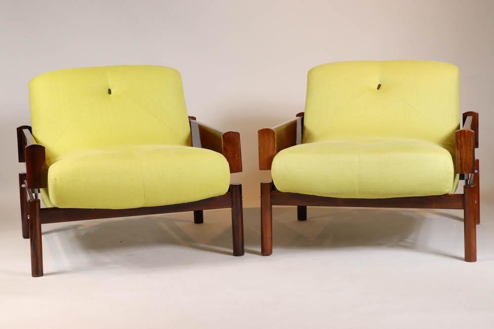 Pair of Percival Lafer Upholstered Lounge Chairs (1 of 9)