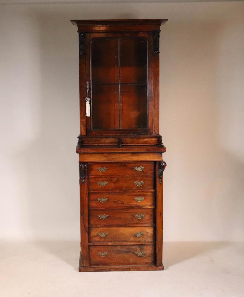 William IV Wellington Secretary Bookcase (1 of 12)