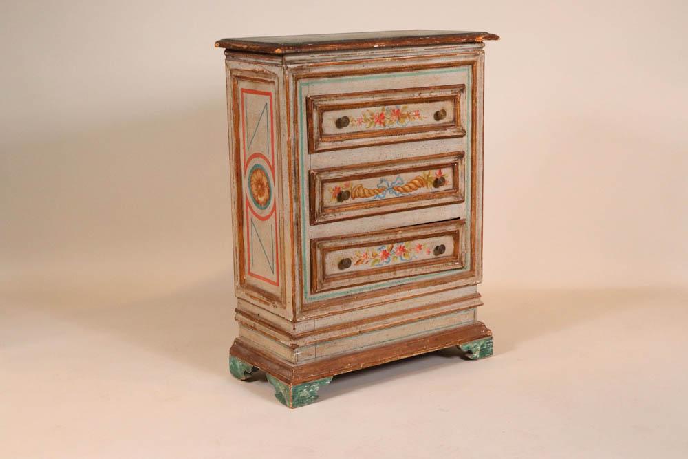 Painted Pine Diminutive Chest of Drawers (1 of 10)