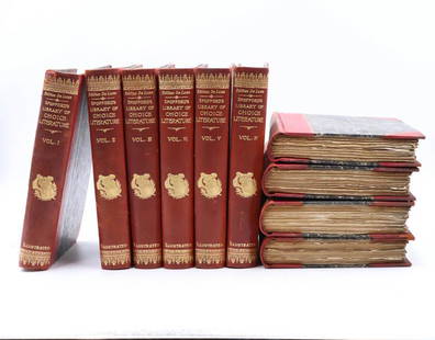 'The Library of Choice Literature': Edition De Luxe, 788 of 1000, Philadelphia, The Gebbie Publishing Co., 1894, 10 vols., red half-moroccoSome wear to covers, pages overall good conditionAll books sold "as is." No guarantees made