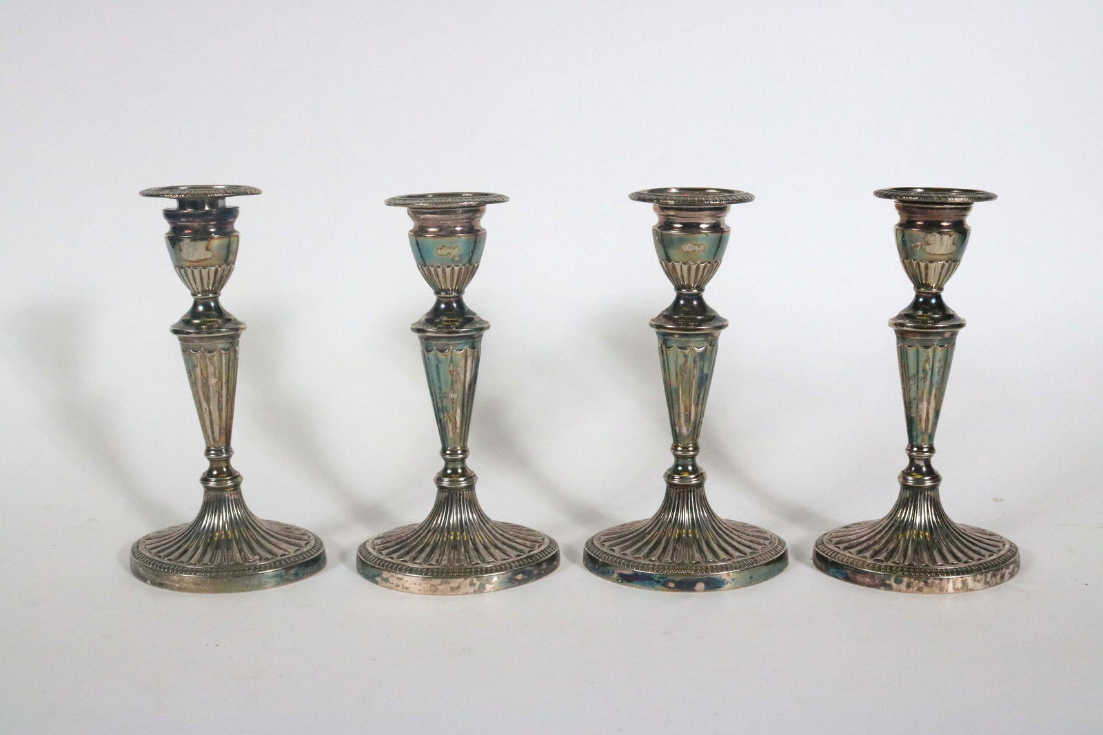 Four Tiffany Silver Plated Candlesticks (1 of 7)