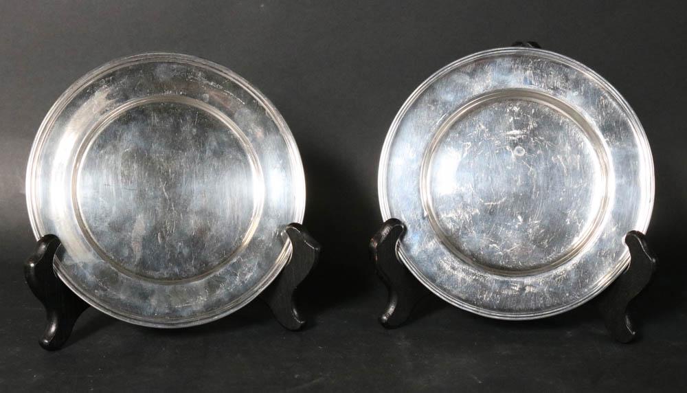 Two Sterling Silver Bread Plates (1 of 5)