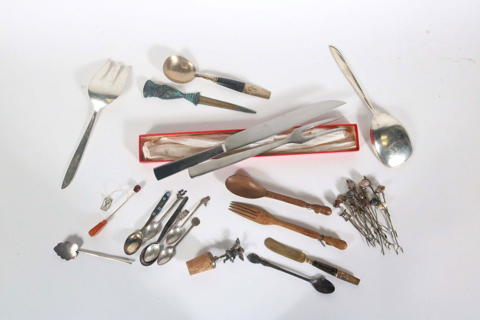 Mid Century Latama Metal Carving Knife and Fork (1 of 8)