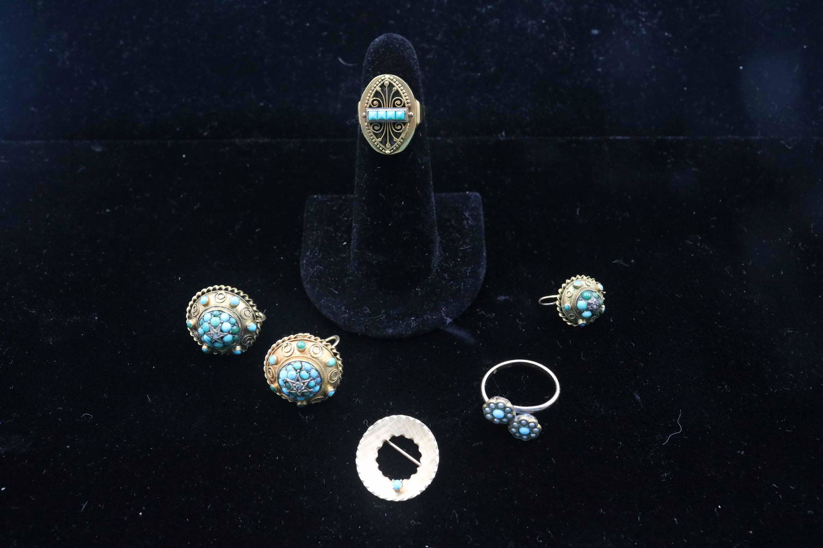 Group Of Turkish Gold & Turquoise Beaded Jewelry (1 of 18)