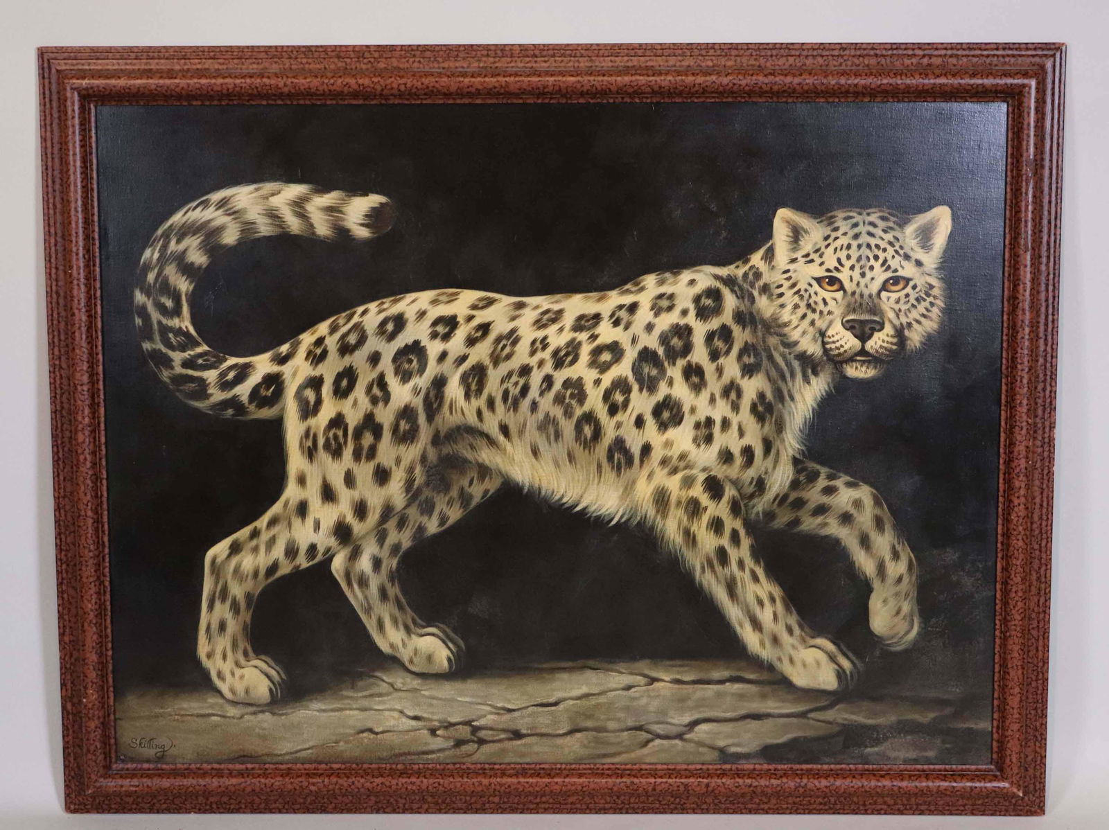 William Skilling, 'Snow Leopard', Oil on Canvas (1 of 9)