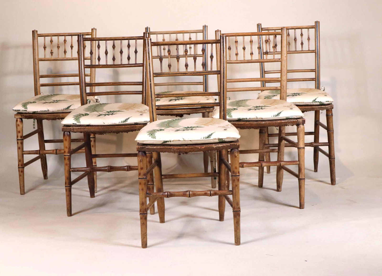 Six Grain-Painted Fancy Chairs (1 of 14)