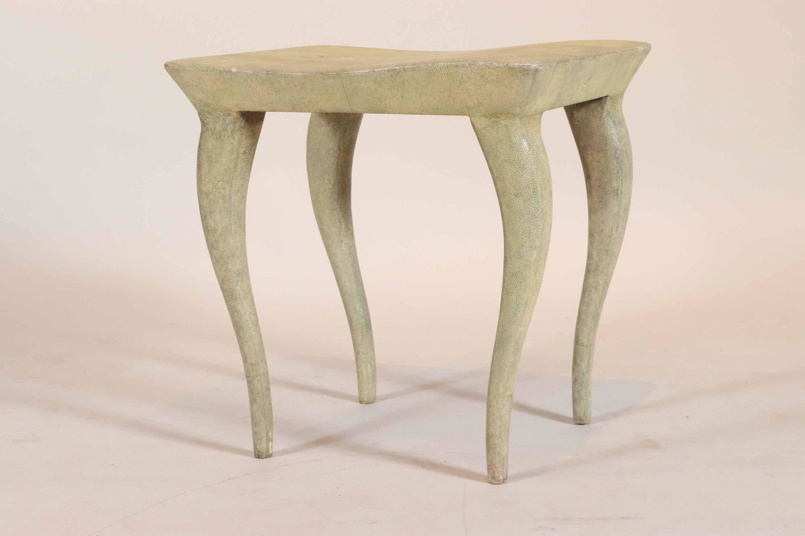 R & Y Augousti Modern Shagreen Veneered Bench (1 of 9)