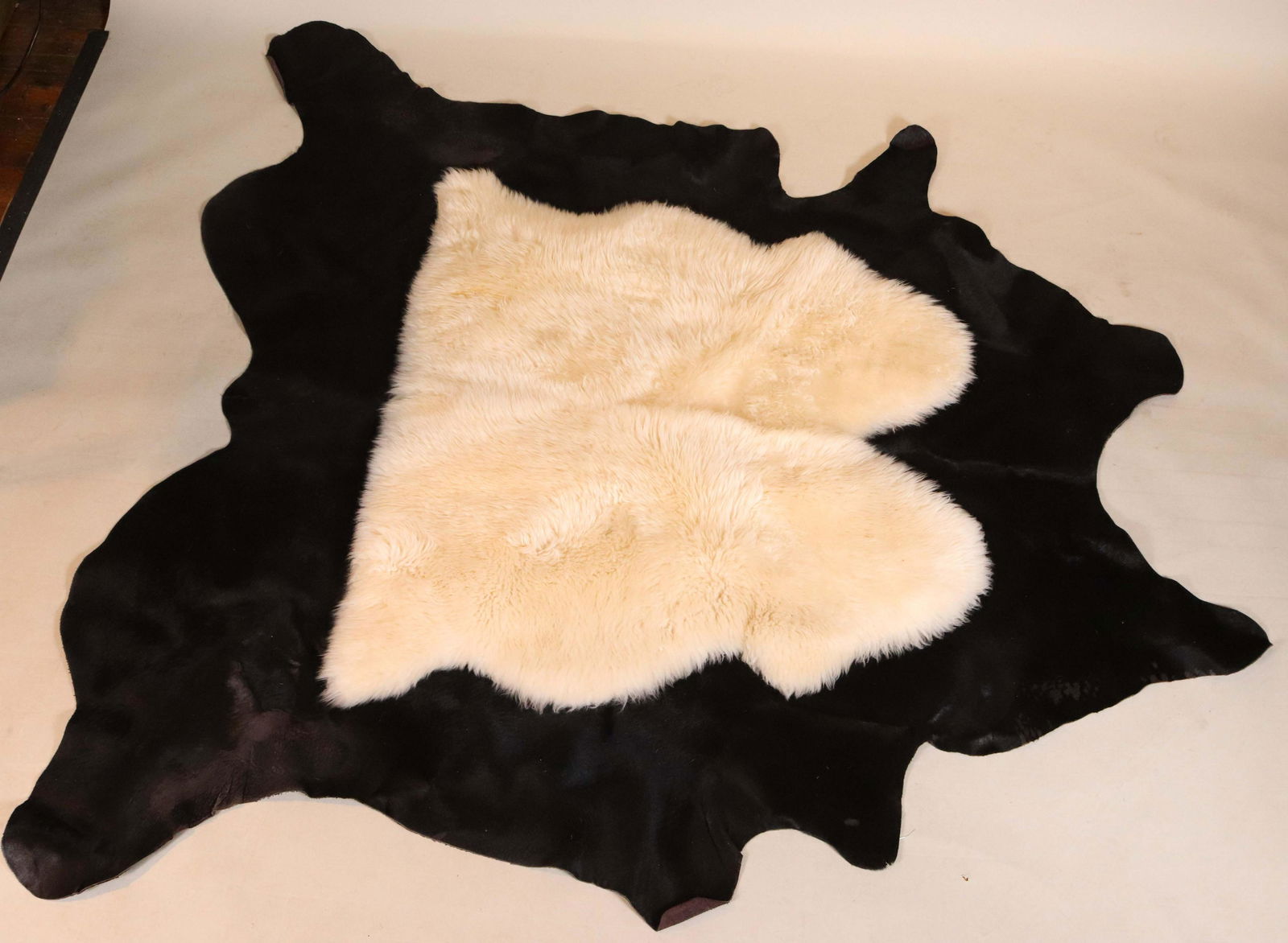 Black Angus Cow Hide Rug (1 of 8)