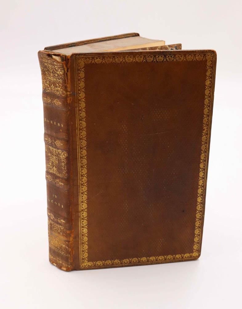 Walter Scott, 'Rokeby', 1813: 3rd ed., 8vo, full brown calf with marbled endpapers. Published by John Ballantyne & Co., Edinburgh, 1813 Overall in good condition, uniform foxing throughout Provenance: By descent, Bishop, Peabody,