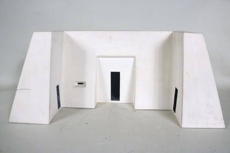 William Wyman, 'Temple No. 10', 1977: (American, 1922-1980), low fire white ware, signed and dated 1977. Wyman's works are in the collections of the Metropolitan Museum of Art, Museum of Fine Arts Boston, and the Victoria & Albert Museum