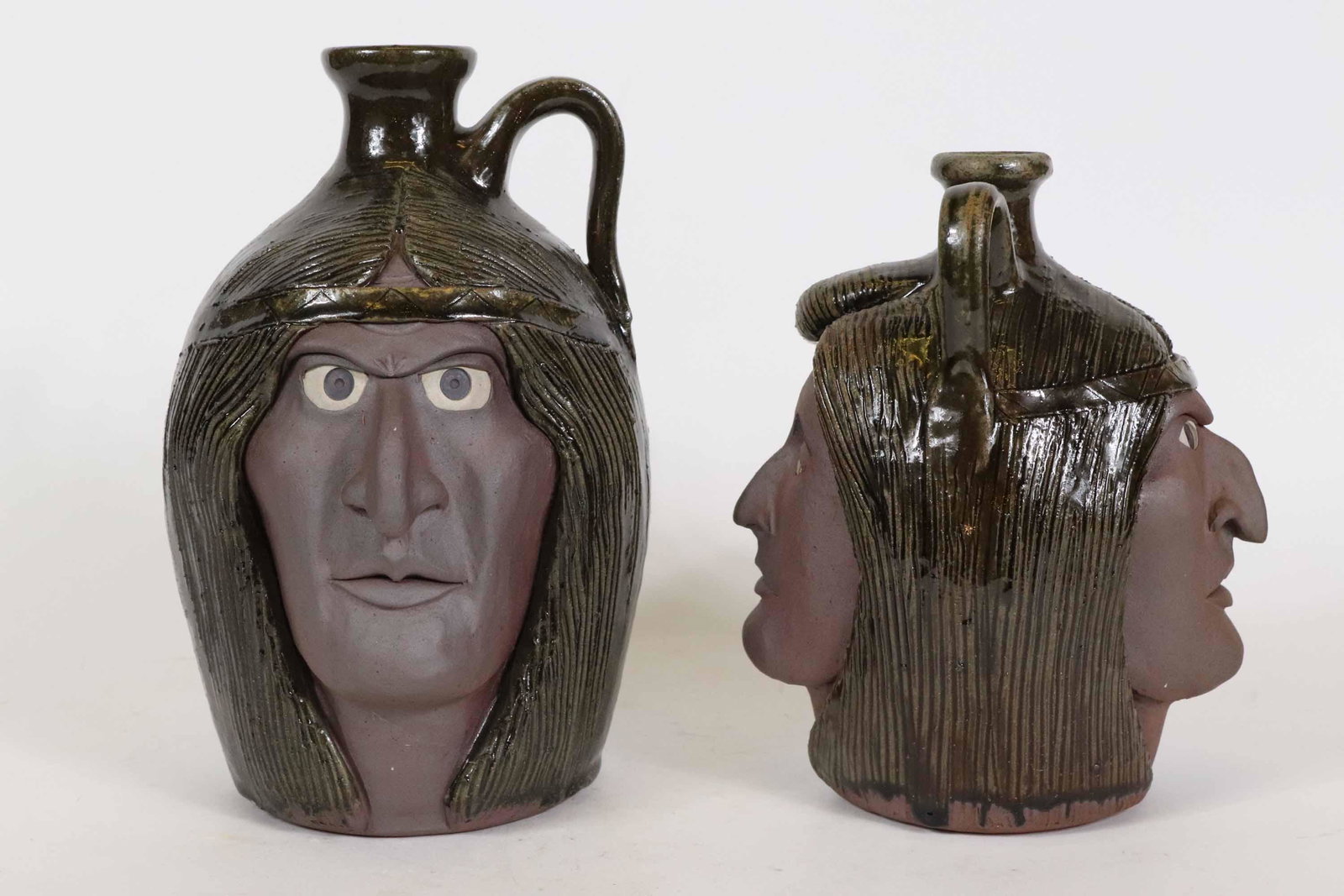 Michael and Melvin Crocker, Two Face Jugs (1 of 9)