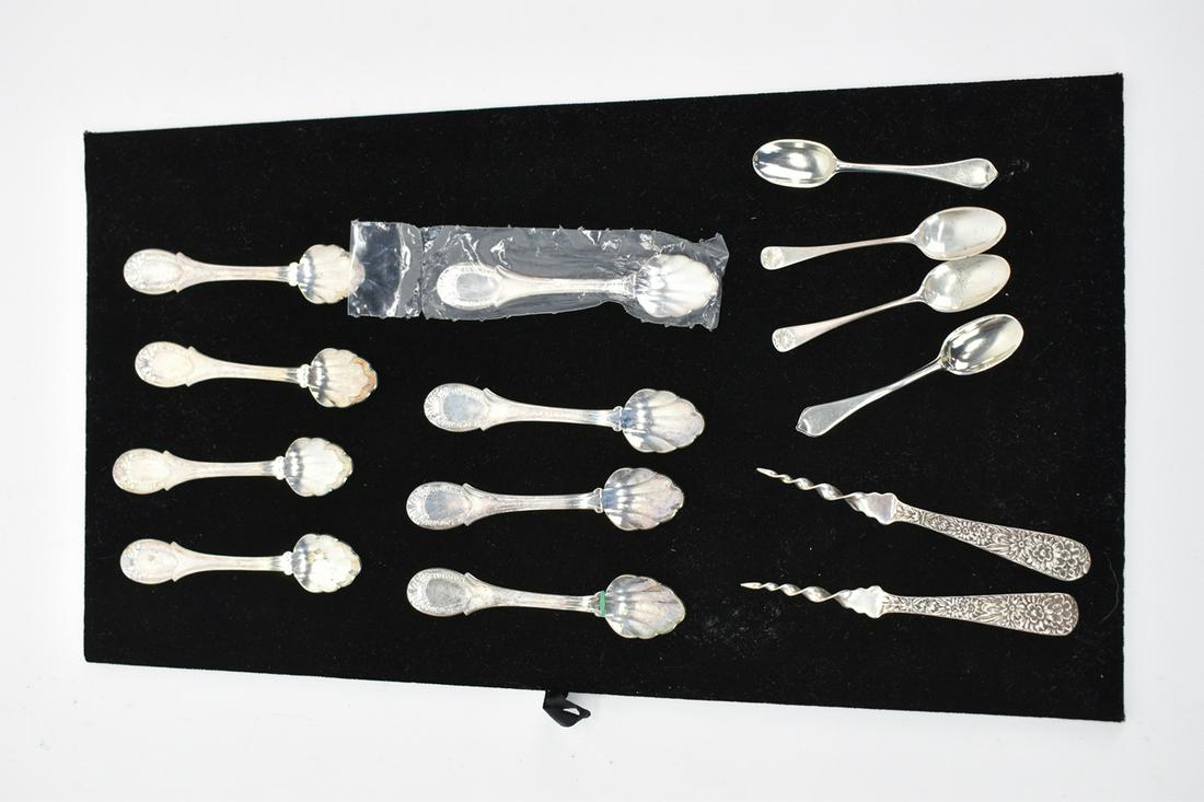 Two Steif Sterling Salt Spoons (1 of 6)