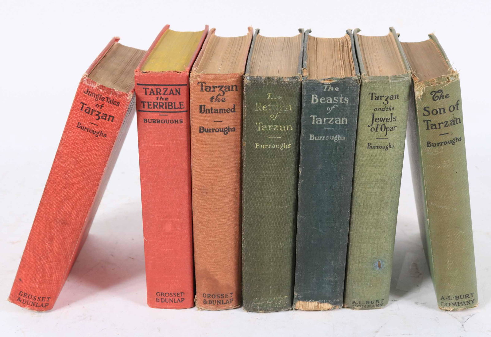 7 Edgar Rice Burroughs Tarzan Series Books (1 of 6)