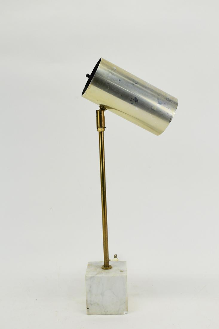 Modern Gilt Metal & Marble Base Table Lamp (1 of 3)