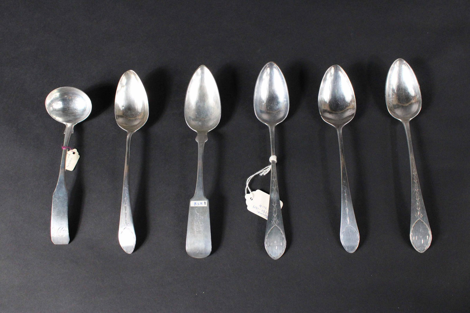 American 18th/19th C. Coin Silver Spoons (1 of 16)
