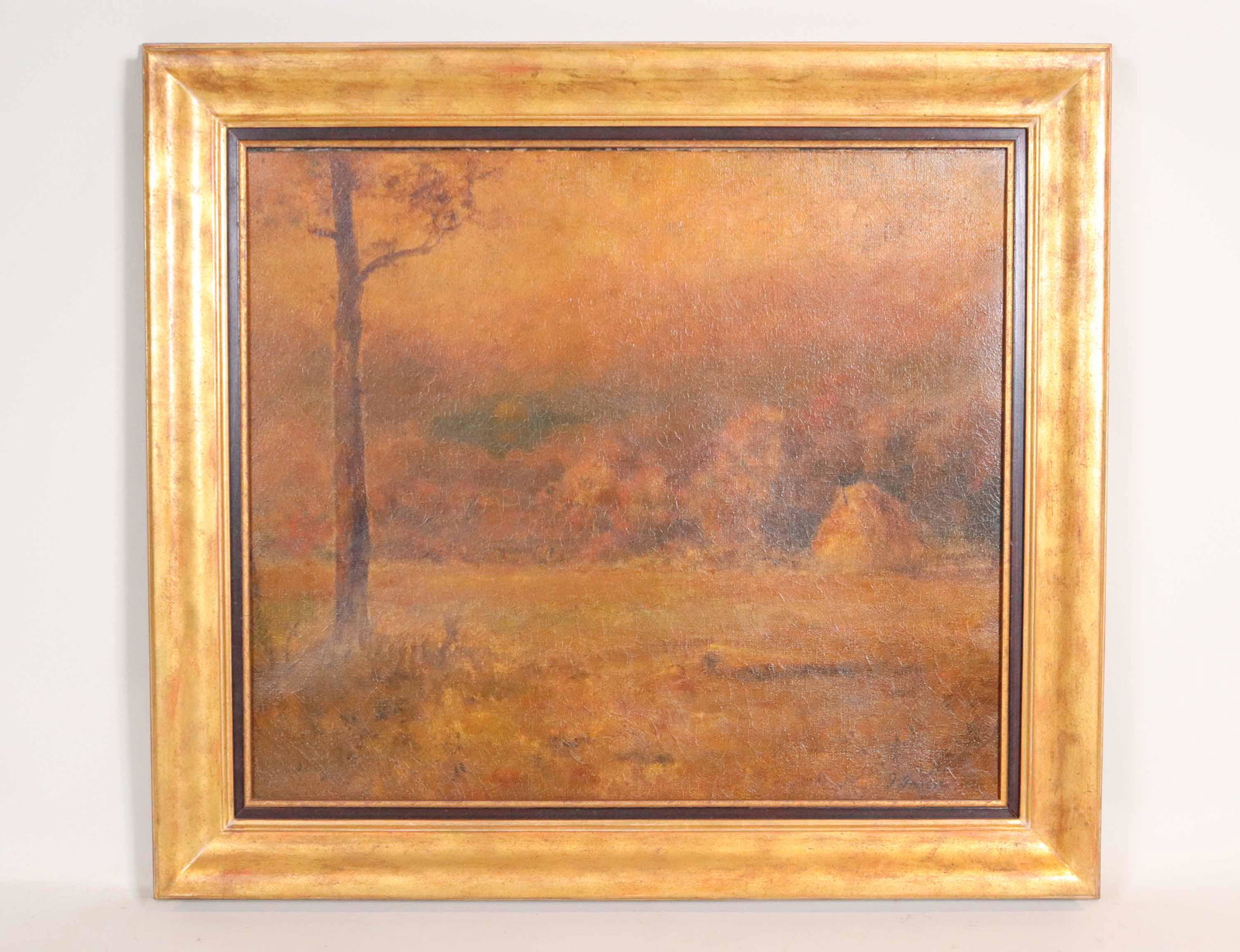 Oil on Canvas, Haystack in Meadow (1 of 11)