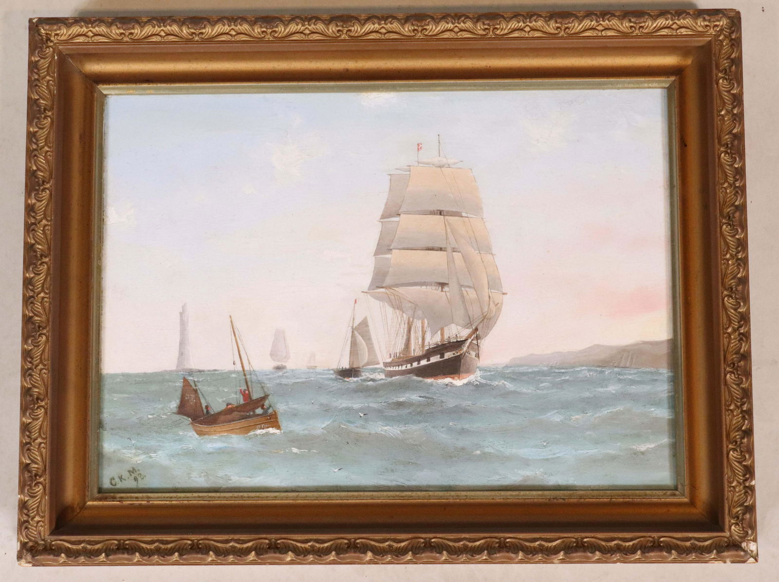 Charles Keith Miller, 'UK Channel', Oil on Panel (1 of 9)