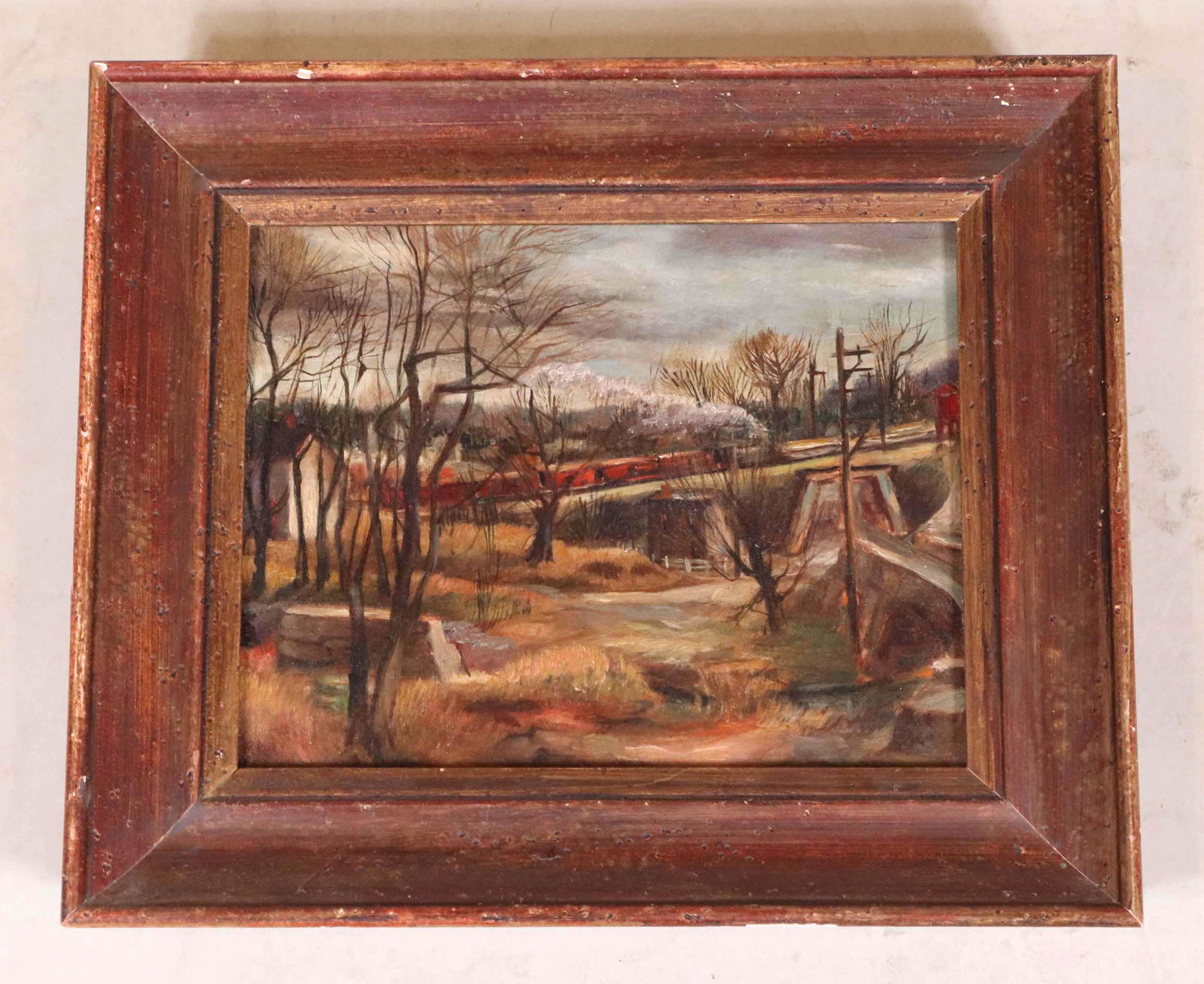 American School, Train in a Rural Landscape (1 of 7)