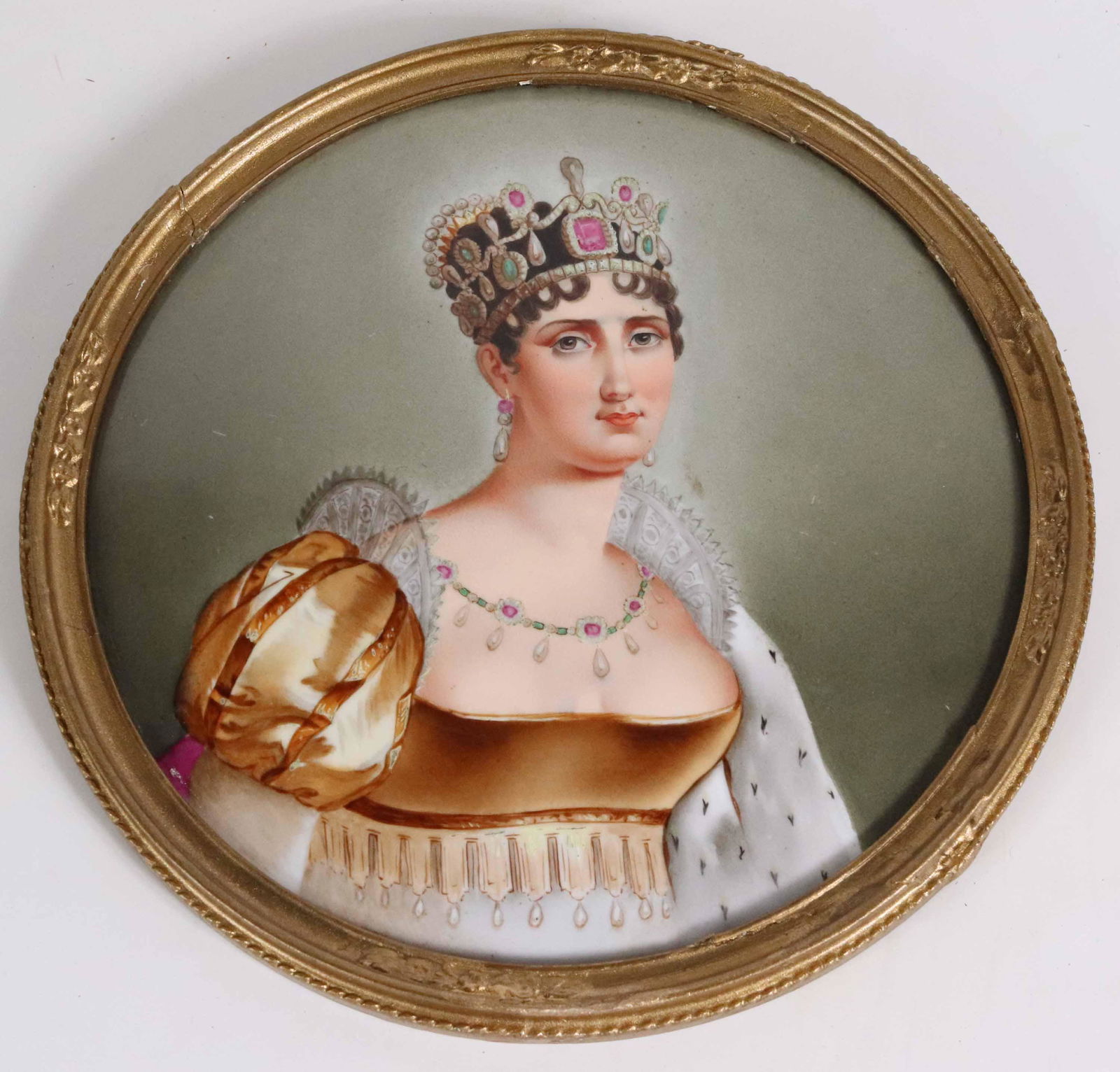 Painted Plaque of Empress Josephine (1 of 7)