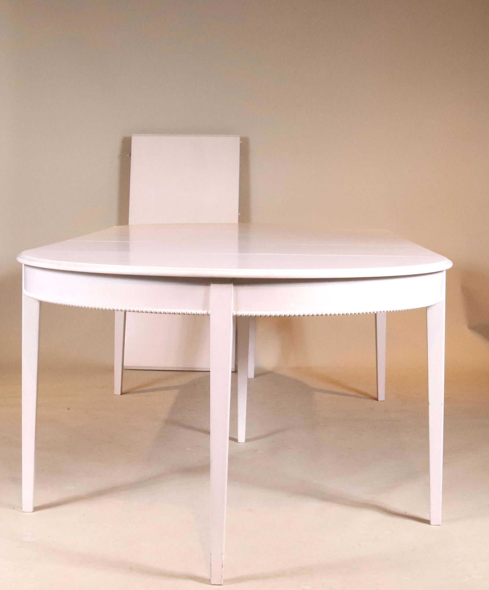 Neoclassical Style White Painted Dining Table (1 of 8)