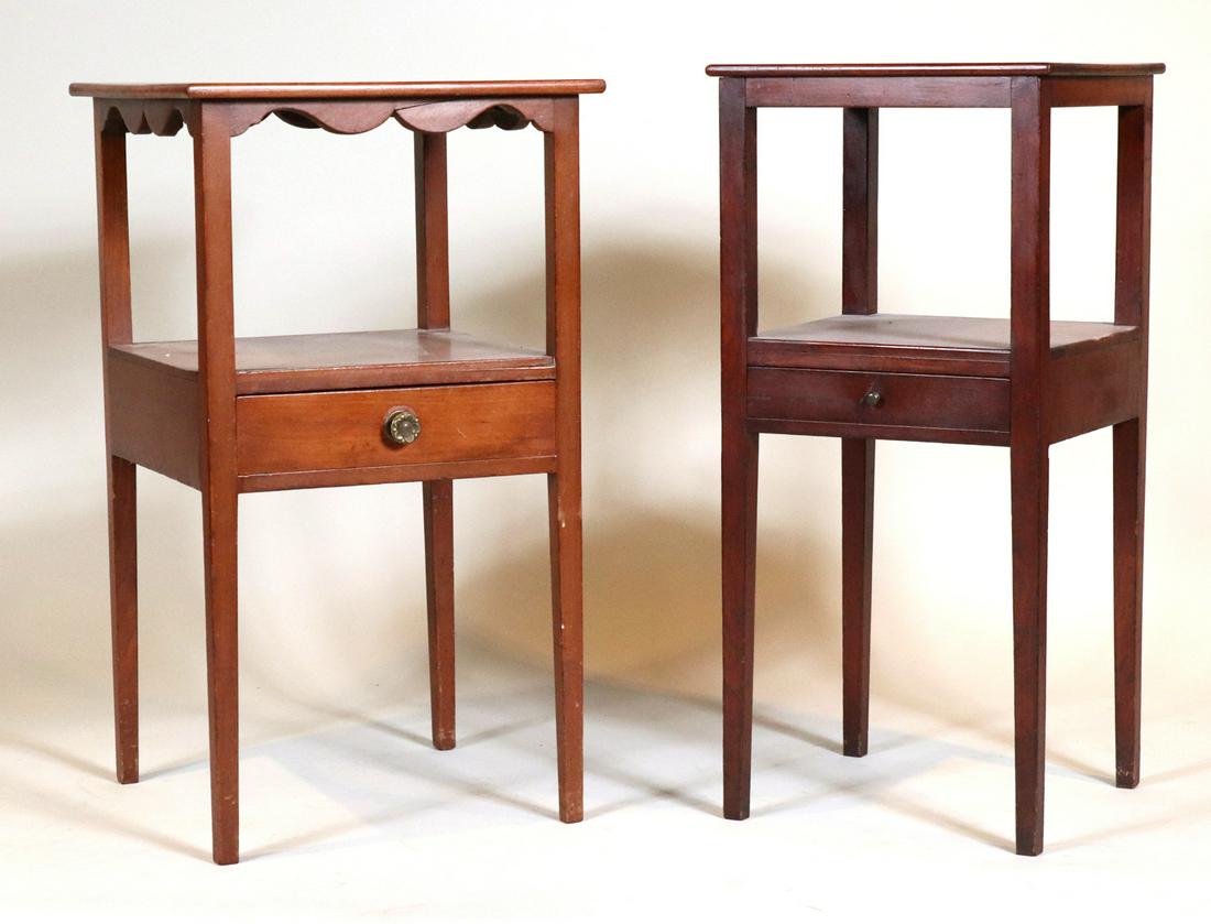Two Federal Mahogany One-Drawer Work Tables (1 of 5)