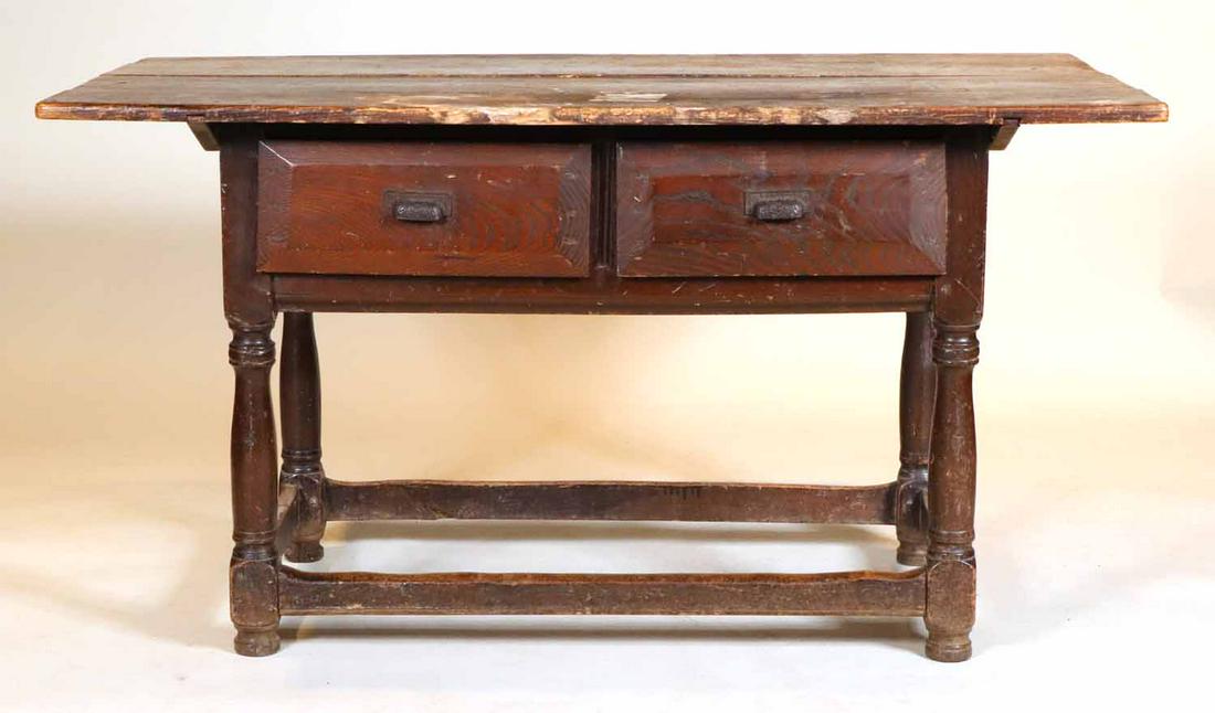 Baroque Style Oak Tavern Table (1 of 10)