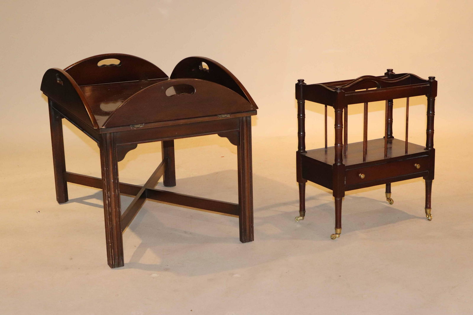 Regency Style Mahogany Butler's Tray Table (1 of 9)