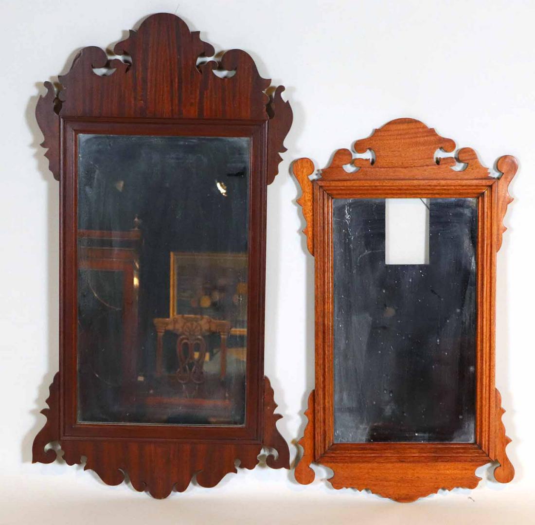 Two Chippendale Style Mahogany Mirrors (1 of 10)