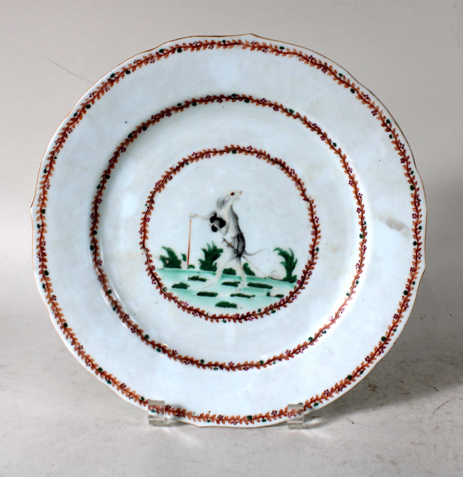 Chinese Export Porcelain Dinner Plate (1 of 8)