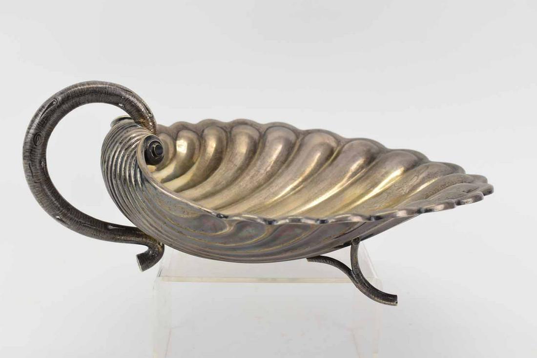 Russian Silver Clam Form Serving Dish (1 of 7)