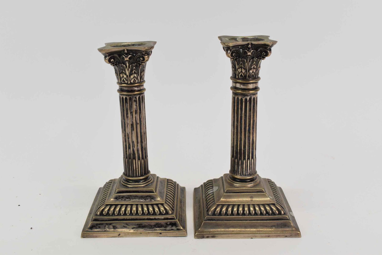 Pair of Continental Weighted Silver Candlesticks (1 of 6)