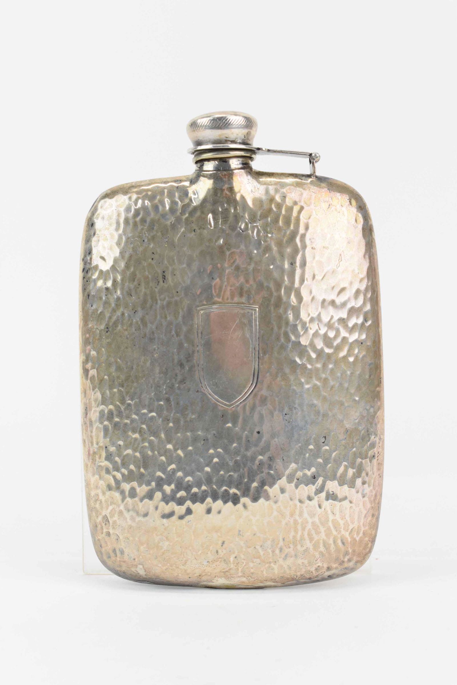 Presto Hand Hammered Sterling Silver Hip Flask (1 of 5)