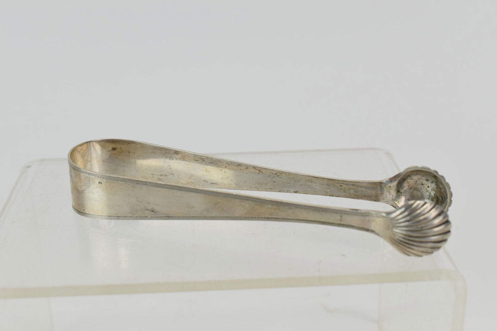 Continental Coin Silver Shell End Sugar Tongs (1 of 3)