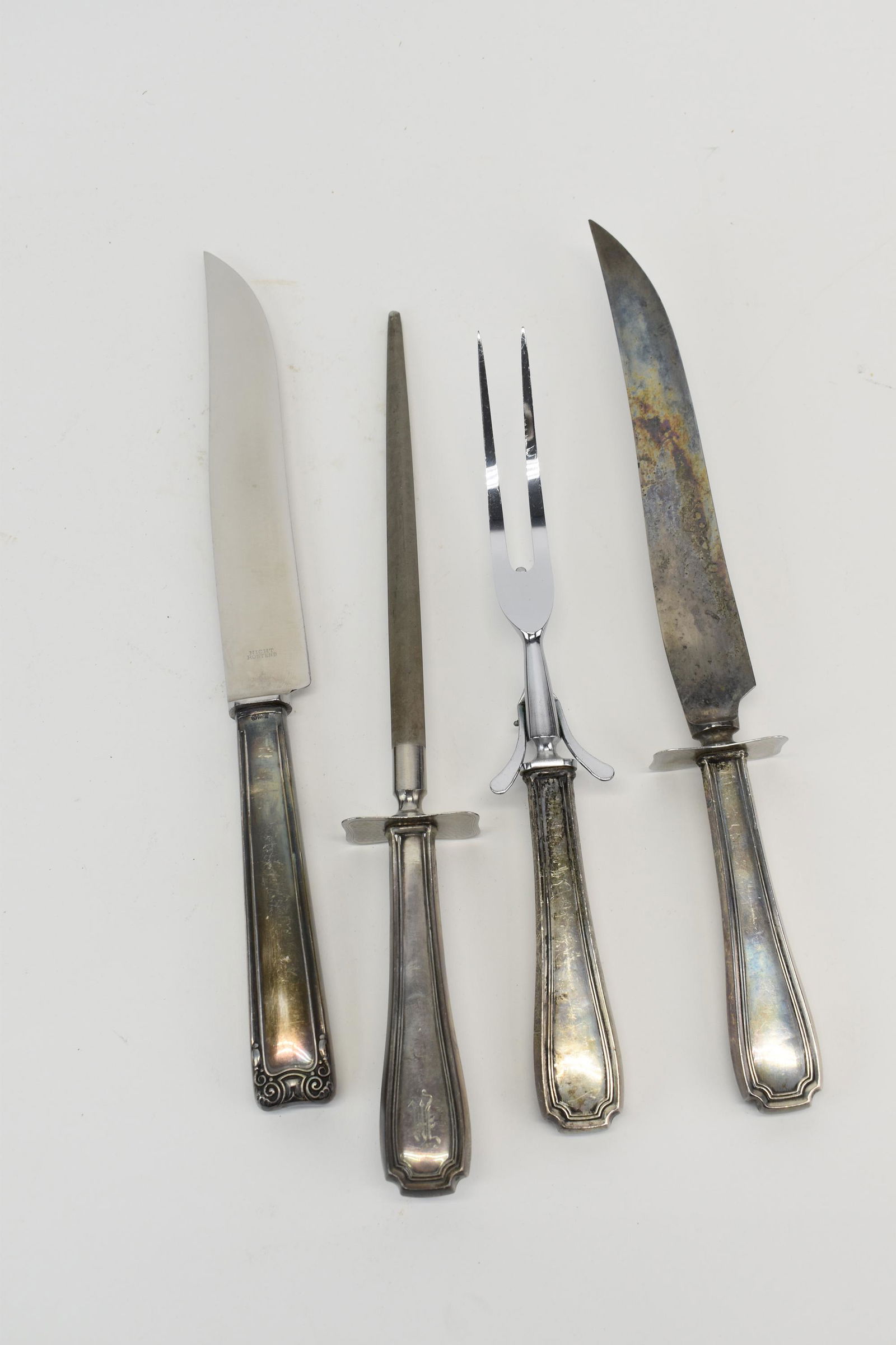 Three Piece Sterling Silver Handled Carving Set (1 of 5)
