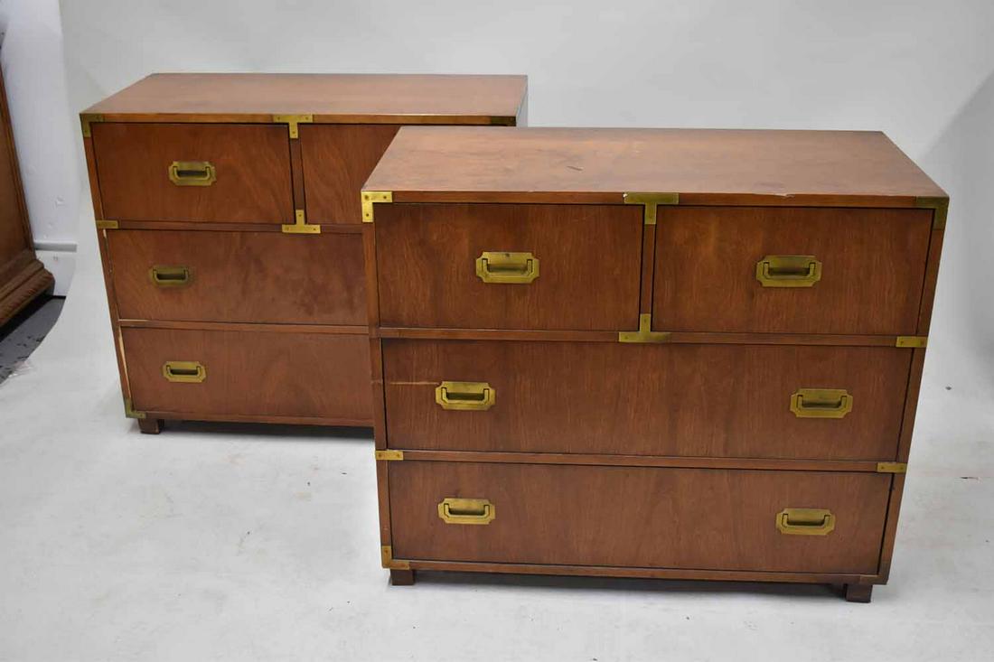 Pair of Modern Campaign Style Chests (1 of 10)