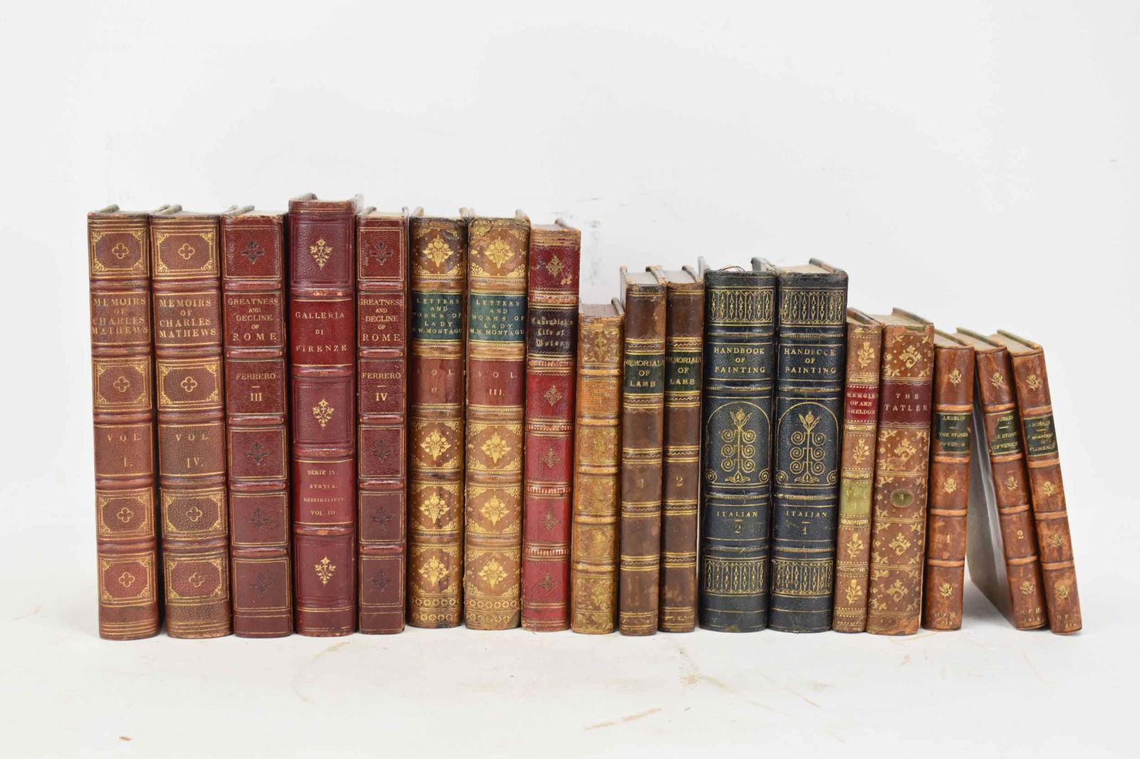 Group of Assorted Leather Bound Books (1 of 16)