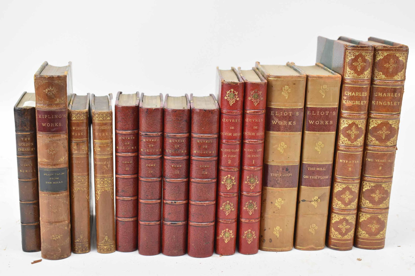 Group of Assorted Leather Bound Books (1 of 14)