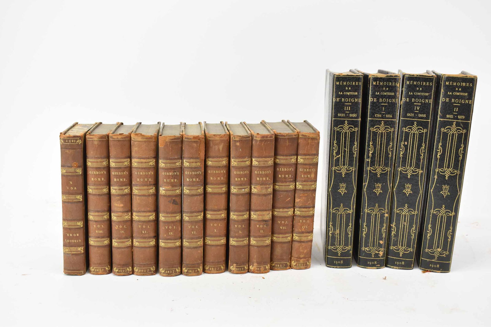 11 Volumes of Gibbons Rome Leather Bound Books (1 of 7)