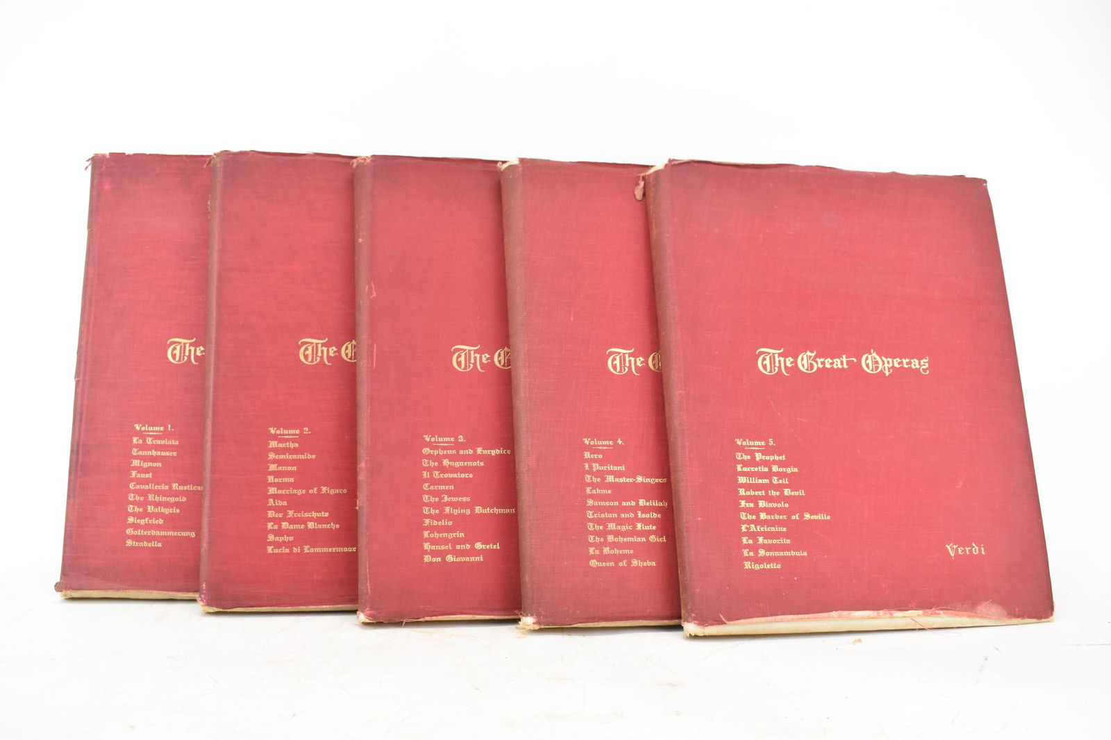 Five Volumes of The Great Operas (1 of 6)