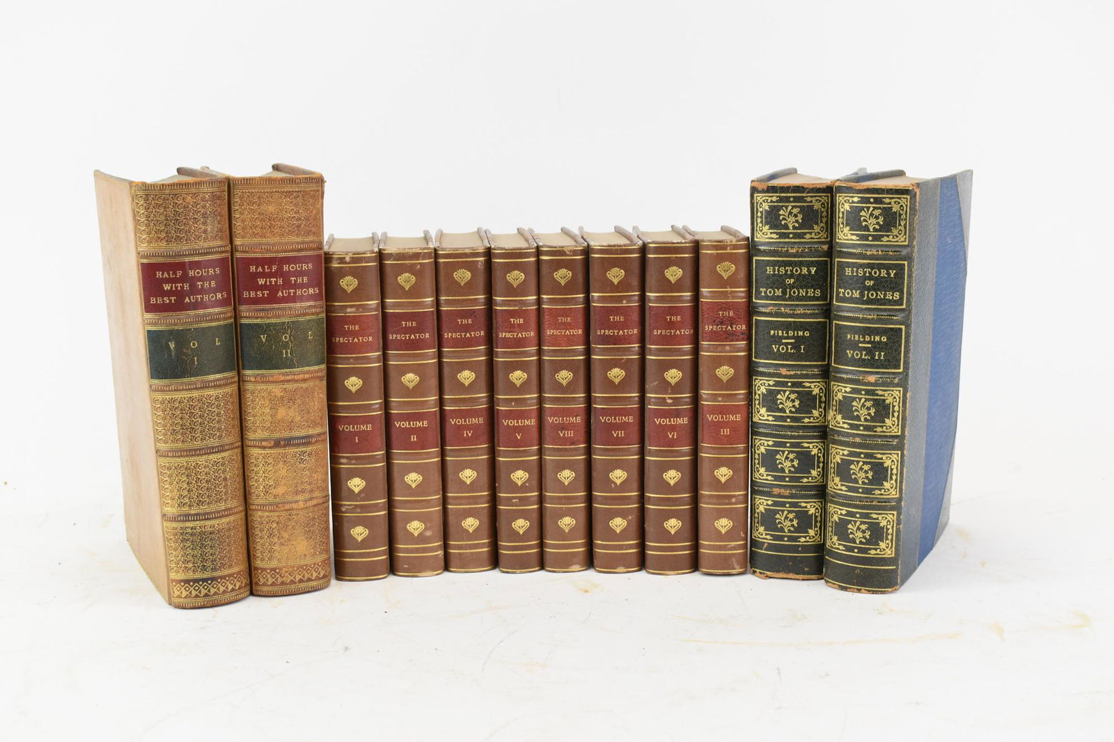 Group of Assorted Leather Bound Books (1 of 5)