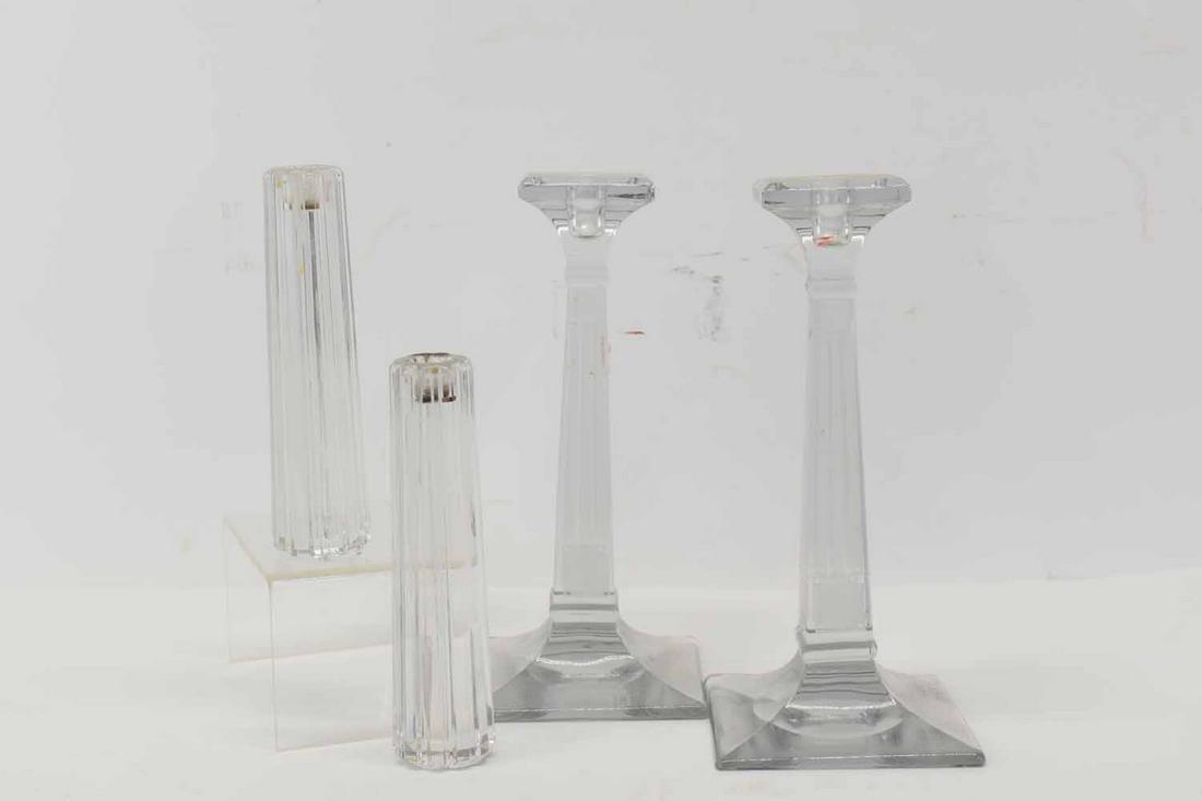 Pair of Tiffany Crystal Atlas Candlesticks (1 of 2)